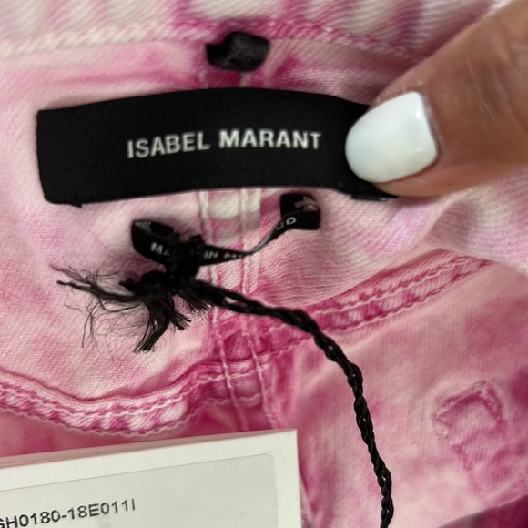 Cloture shop Authentic Isabel Marant cropped lace-up mid-rise slim leg jeans - Picture 6 of 15